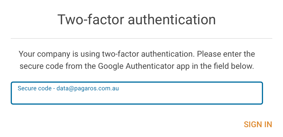 Two-factor authentication