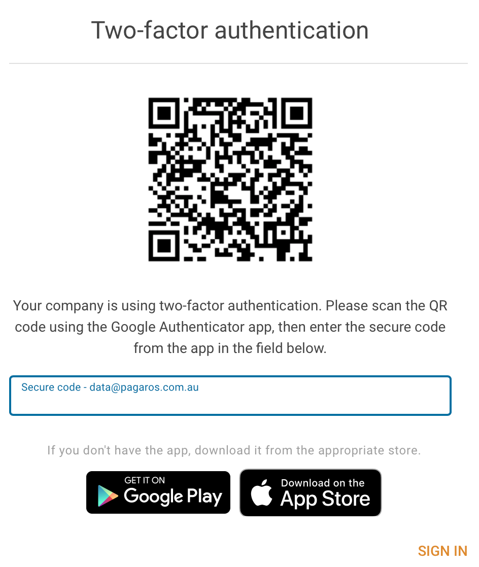 2FA first login