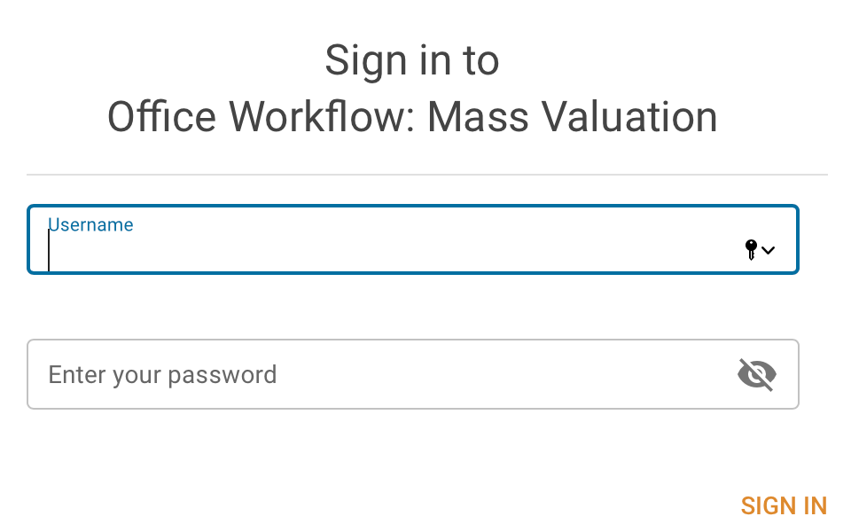 Login form