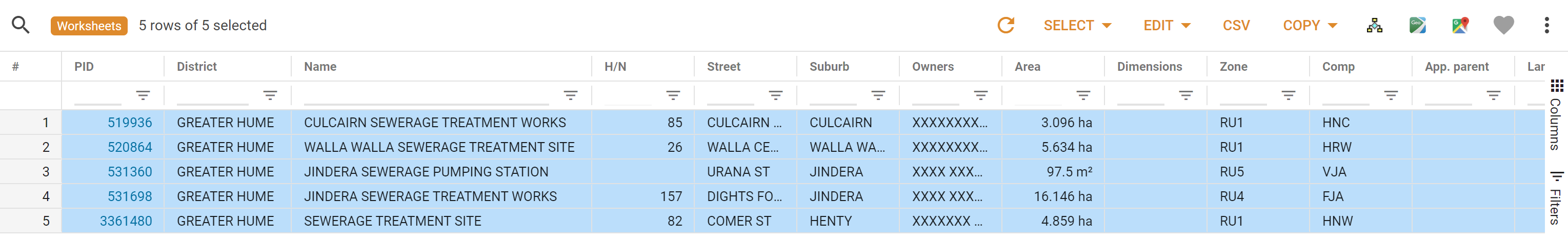 Properties to map